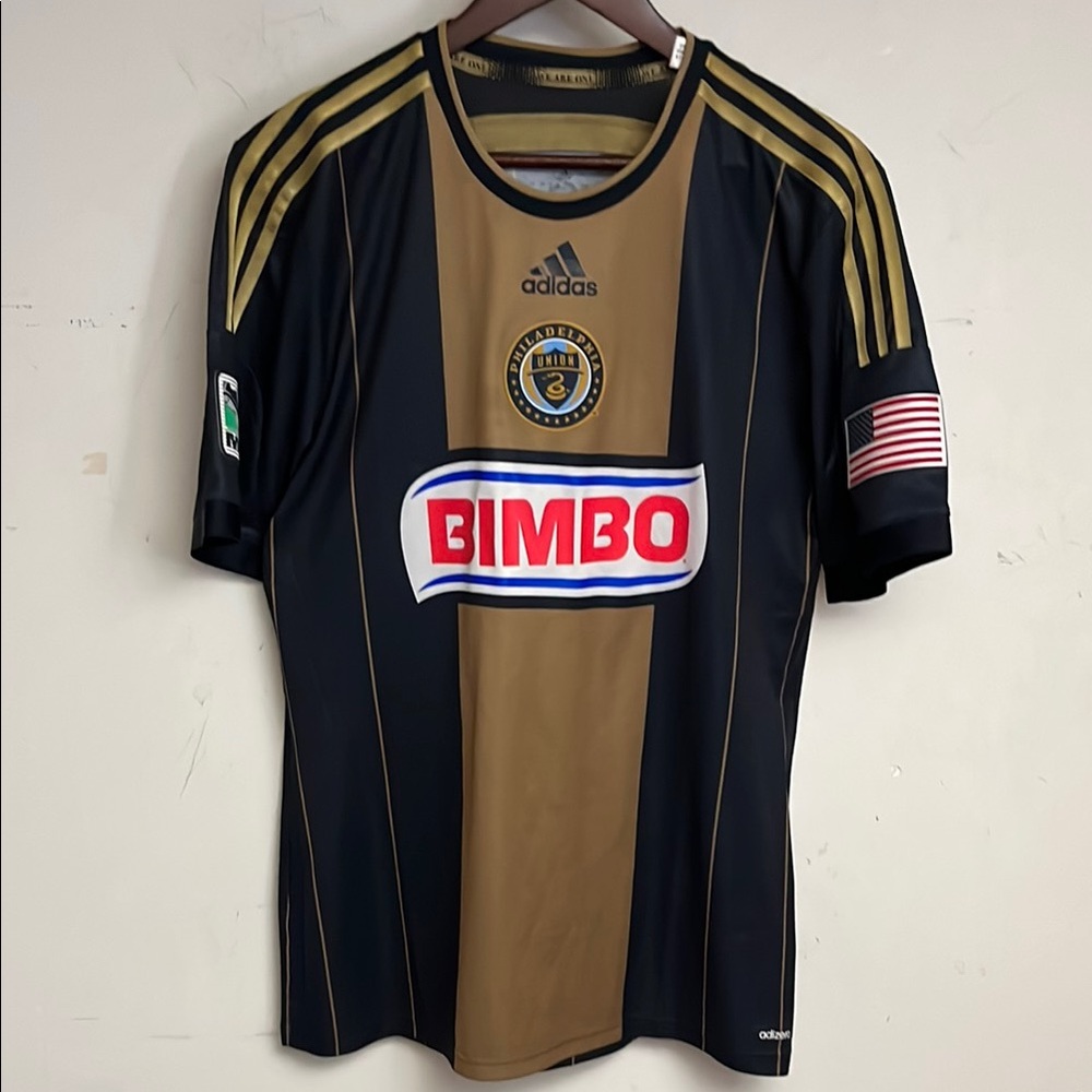 Philadelphia Union Football Jersey Size L Adidas Mens